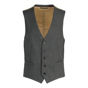 Gucci Wool Tailored Vest Grey Mens